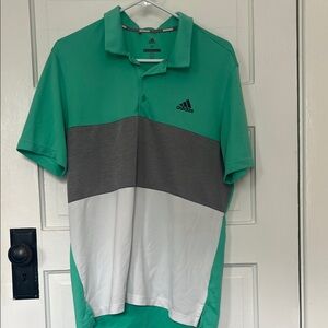 Adidas Men's Tri-Color Polo Shirt